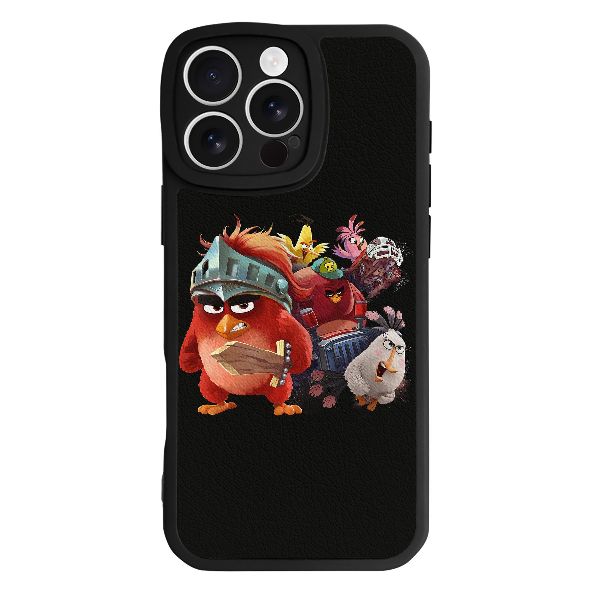 （画像用） Angry Birds アングリーバード 【iPhone 16シリーズ対応】シリコンスマホケース（レザー調） 材質：シリコン